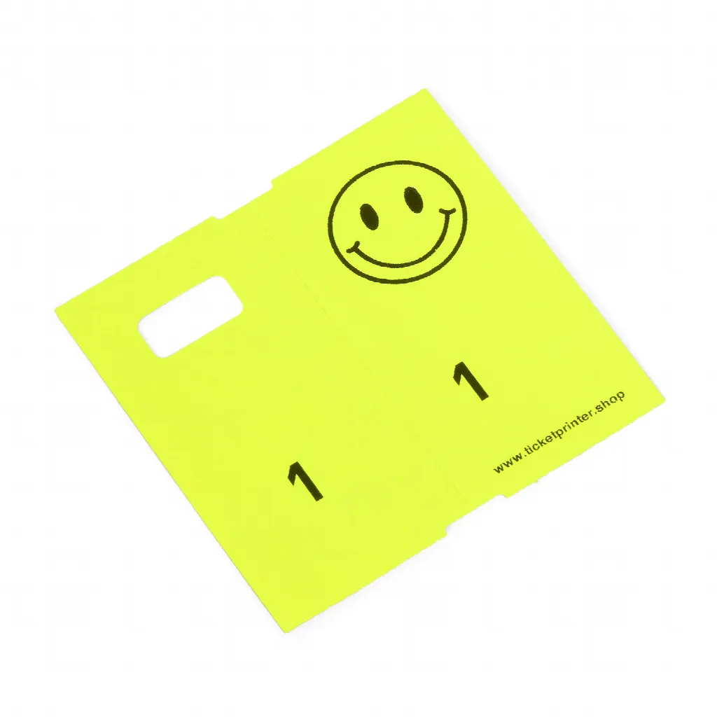 1000 numéros de garde-robe pré-imprimés, jaune fluo