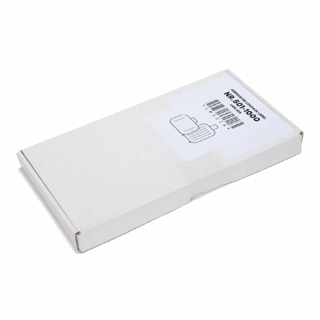 500 etichette per bagagli autoadesive, serie 501-1000