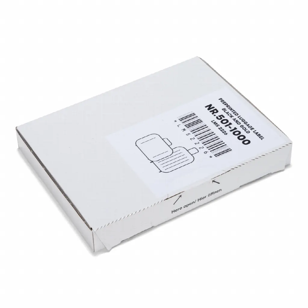 500 etichette per bagagli autoadesive, serie 501-1000