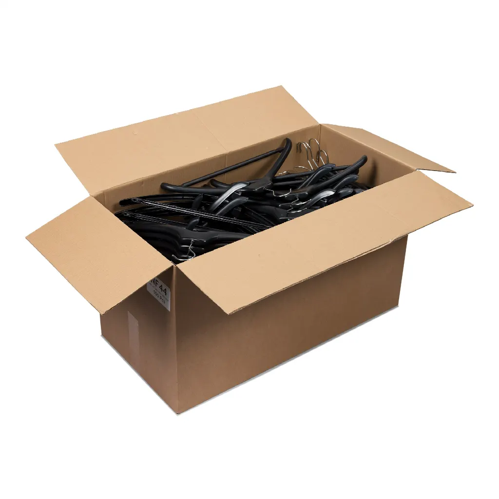 economy plastic coathangers, box of 100 pcs
