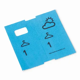1000 vorbedruckte Garderobennummern, blau